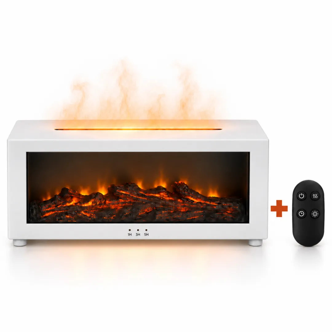 Humidificador con llama 3D sin fuego real